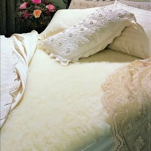 SnugFleece Original Wool Mattress Pad Cover, Crib Size, Made in USA